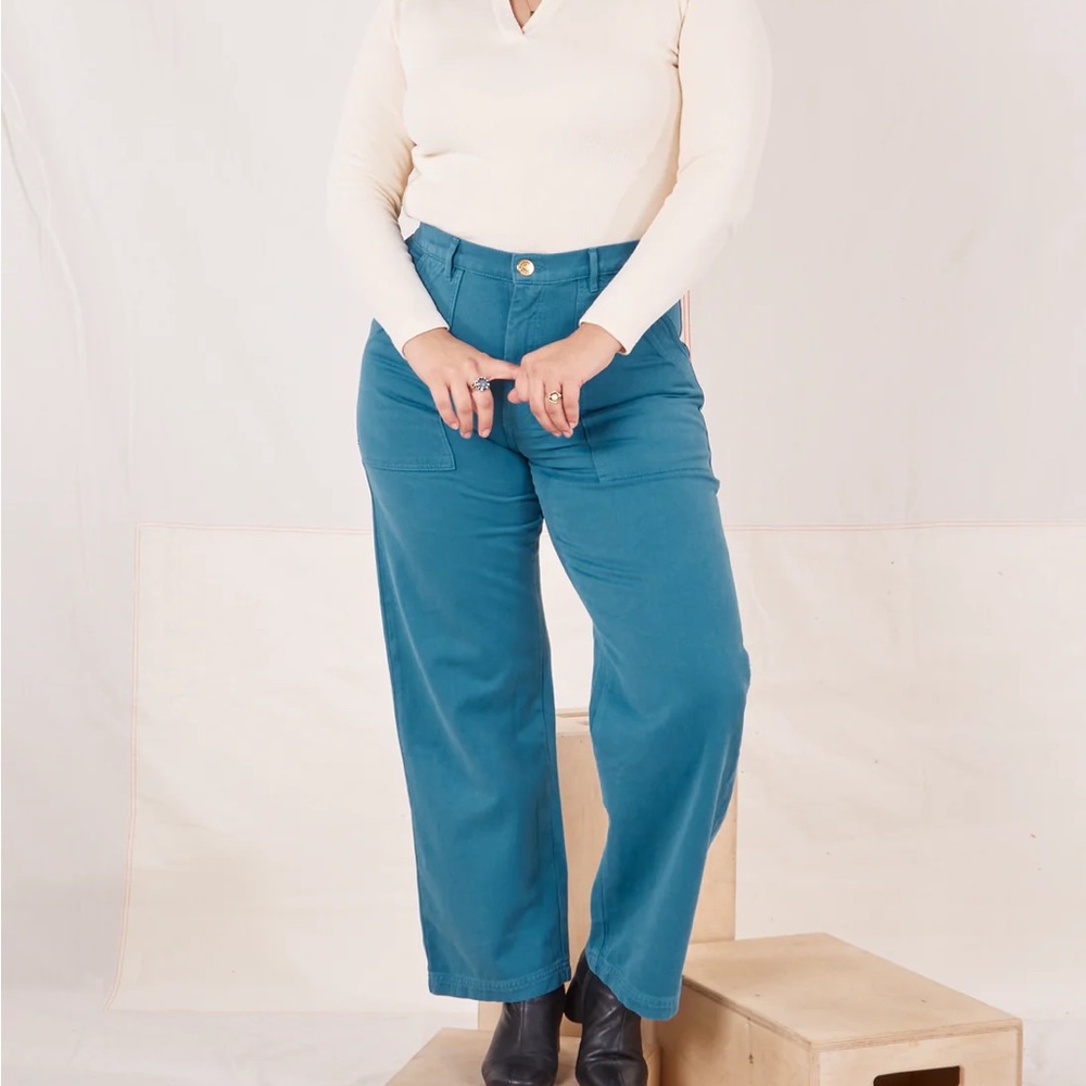 Big Bud Press Organic Work Pants Marine Blue